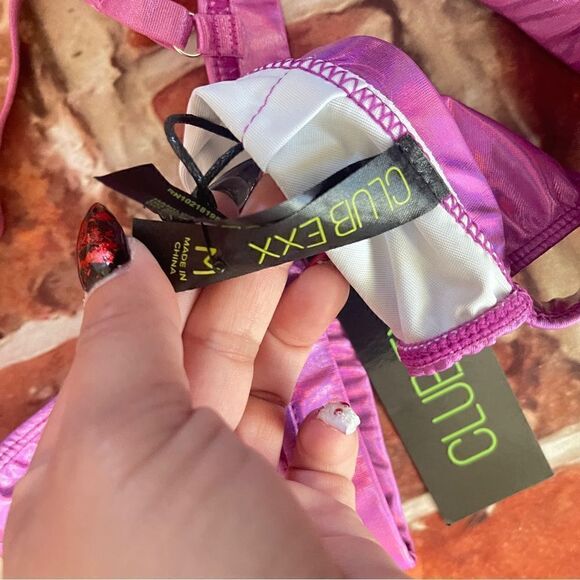 NWT sweet cosmic ace metallic bra Sz M - Picture 2 of 5